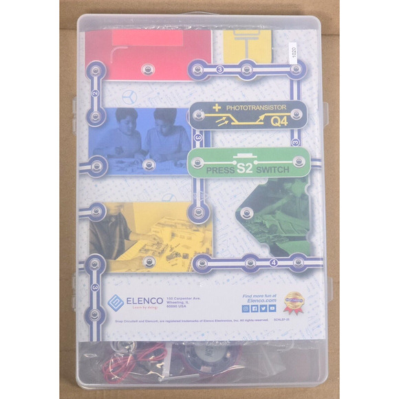 Elenco Snap Circuits Home Learning Electronic Fun With Circuitsafe SCHLEF-25 - Picture 4 of 4